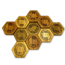 Медальница из дерева (из дуба)