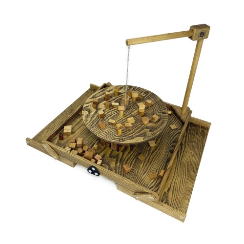 Деревянная игра из «Балансир» с открывающимися крышками Премиум М
