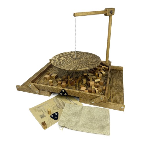 Деревянная игра из «Балансир» с открывающимися крышками Премиум М