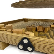 Деревянная игра из «Балансир» с открывающимися крышками Премиум М