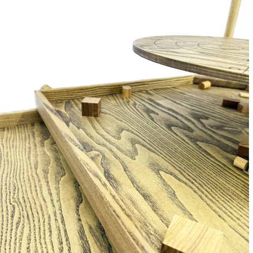 Деревянная игра из «Балансир» с открывающимися крышками Премиум М