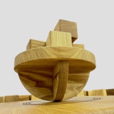 Настольная игра из дерева «Балансирующая Полусфера» Премиум M