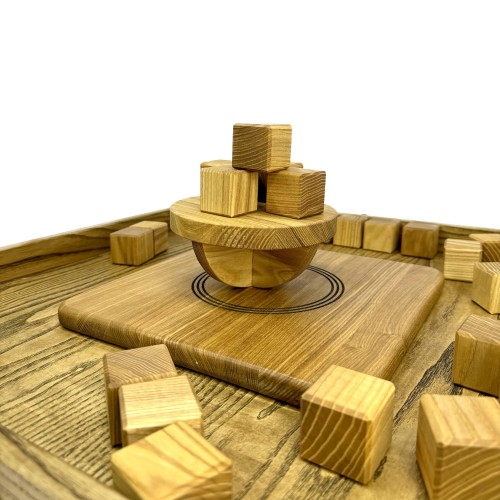 Настольная игра из дерева «Балансирующая Полусфера» Премиум M