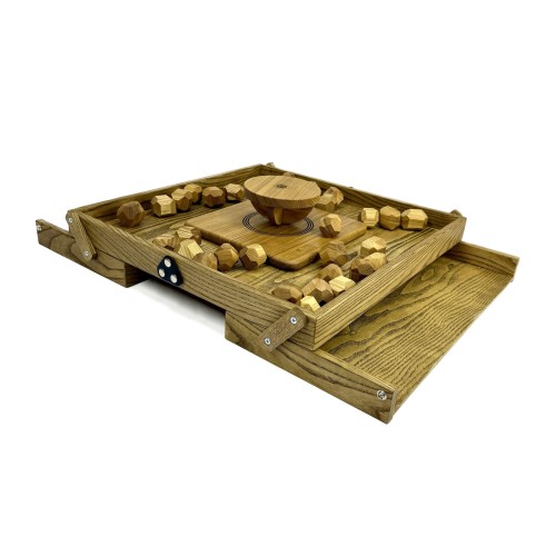 Деревянная игра «Балансирующая Полусфера» с камнями Премиум M 