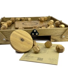 Деревянная игра «Балансирующая Полусфера» с камнями Премиум M 
