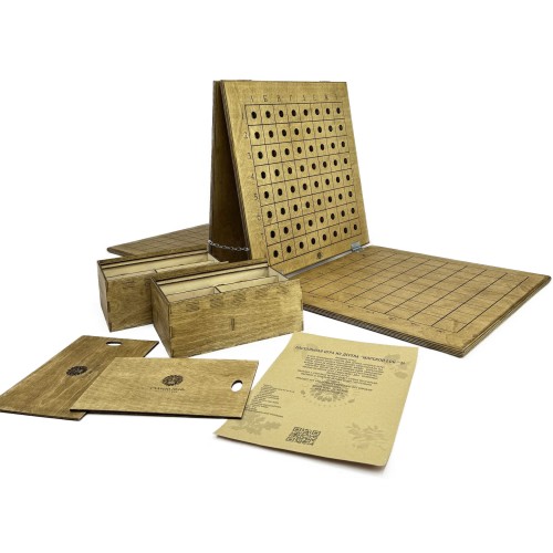 Настольная игра из дерева «Морской бой» M