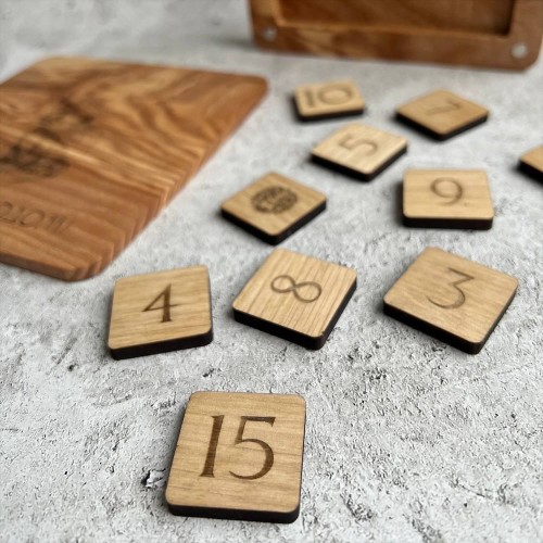Настольная игра из дерева «Пятнашки» XS