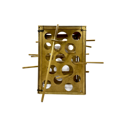 Разборная деревянная клетка для мяча