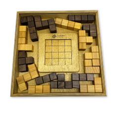 Деревянная головоломка «Тетрис 3D куб» в пенале Лайт