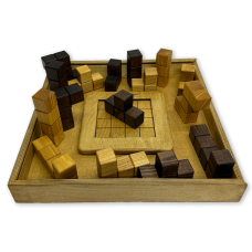 Деревянная головоломка «Тетрис 3D куб» в пенале Лайт