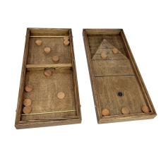 Деревянная игра «Вышибалы и Бермудский треугольник» M 2 в 1