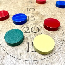 Настольная игра из дерева  «Стрельба по мишени» на 4-х игроков L