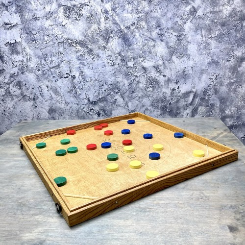 Настольная игра из дерева  «Стрельба по мишени» на 4-х игроков L